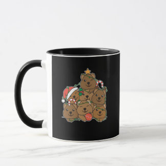 Mug Qukka Christmas Tree Funny Animal Christmas
