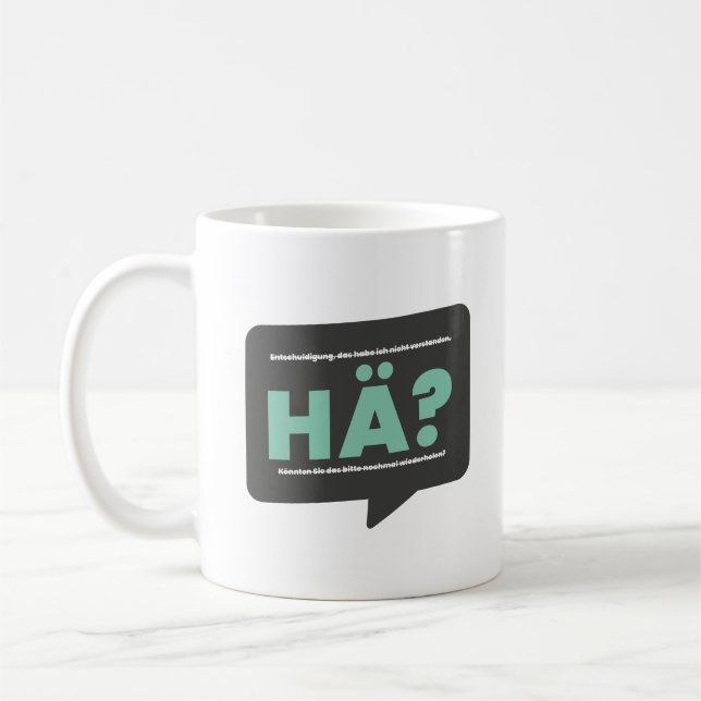 Mug Quoi ? Drôle de formule et définition de l'humour  (Gauche)