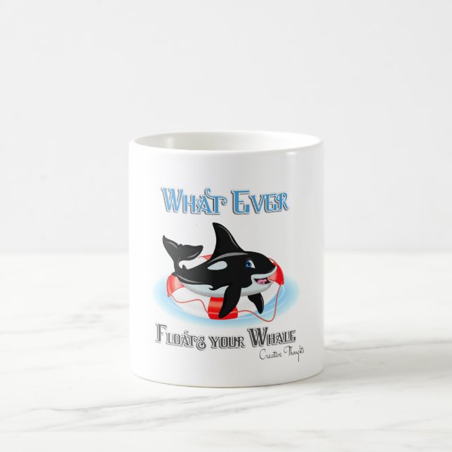 Mug Quoi qu'il flotte votre baleine 2 (Centre)