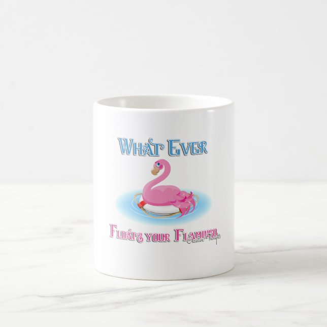 Mug Quoi qu'il flotte votre Flamant rose 2 (Centre)