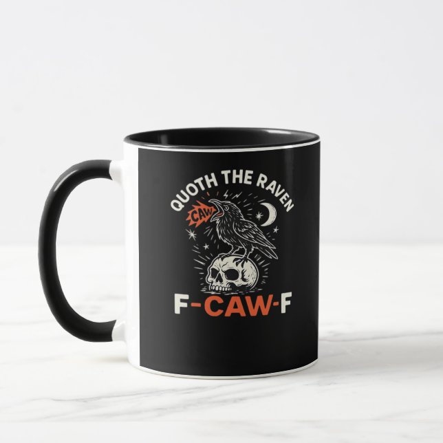 Mug Quoth Raven F-Caw-F (Gauche)