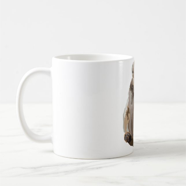 Mug R est pour Red Fronted Brown Lemur (Gauche)