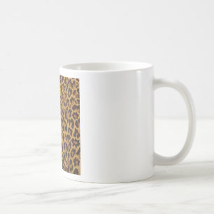 Mug RAB Rockabilly Imprimé Léopard Marron Or