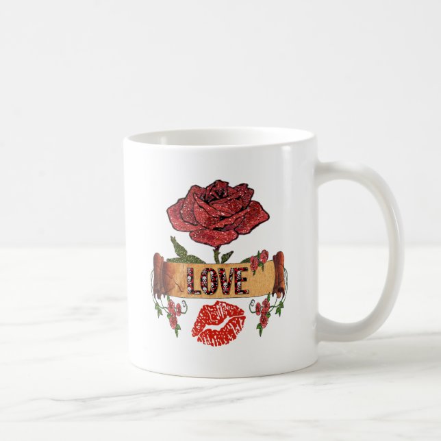 Mug RAB Rockabilly Roses, Love & Lipstick (Droite)