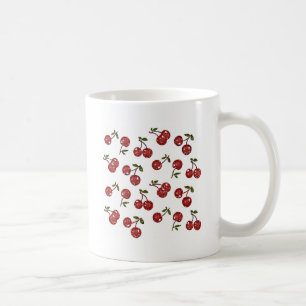 Mug RAB Rockabilly très cerise cerises sur blanc