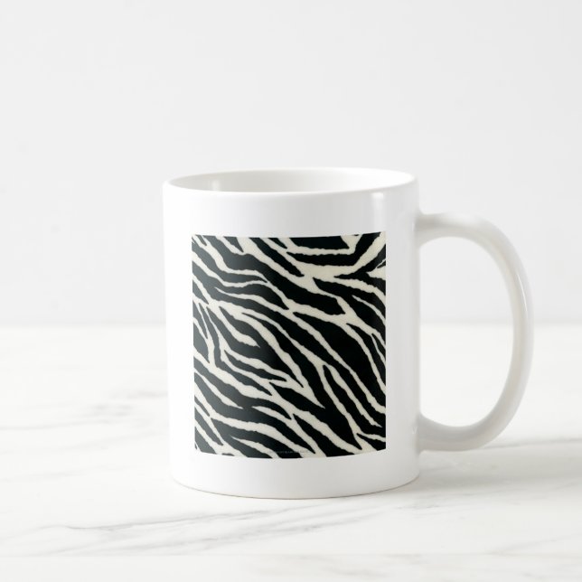 Mug RAB Rockabilly Zebra Imprimer noir et blanc (Droite)