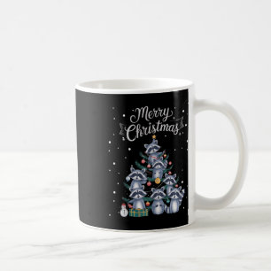 Mug Raccoon Arbre de Noël Raccoon Arbre de Noël Joyeux