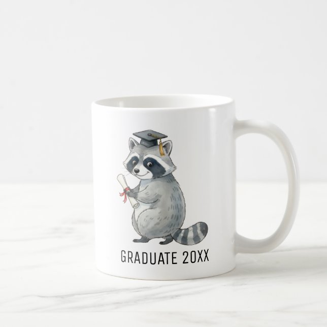 Mug Raccoon Graduation Personalized (Droite)