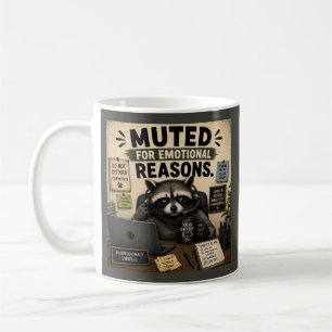Mug Raccourci Émotif Drôle Raton Laveur de Bureau