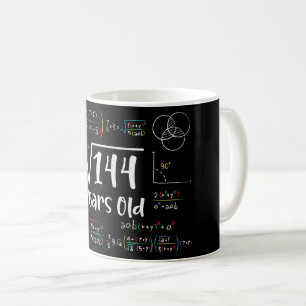 Mug Racine carré de 144 12e anniversaire 12 ans Cadeau
