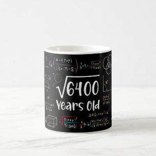 Mug Racine carré de 6400 80e anniversaire 80 ans Cadea