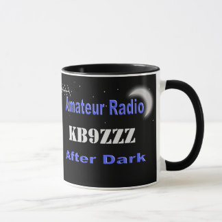 Mug Radio amateur faite sur commande après l'obscurité