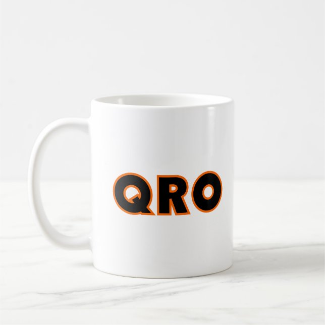 Mug Radio de jambon amateur QRO (Gauche)