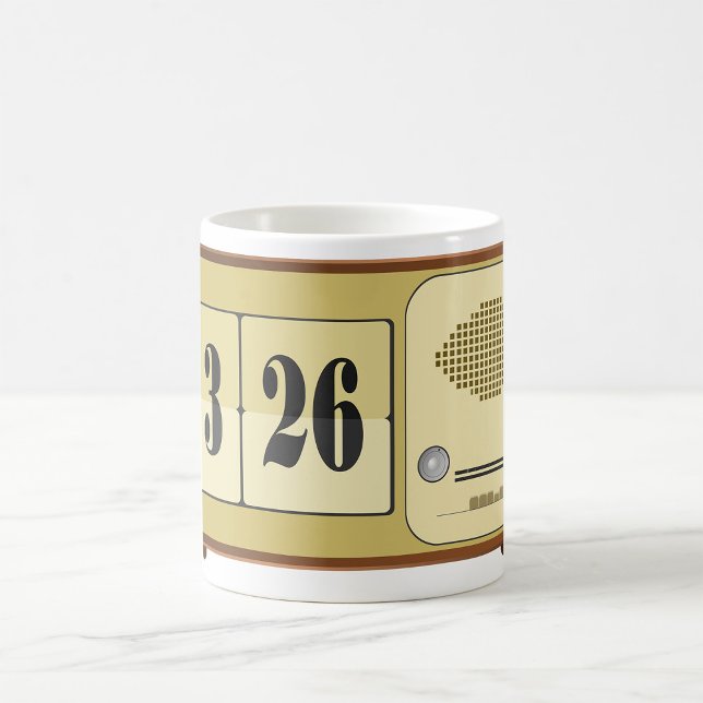 Mug Radio rétro-horloge (Créateur téléchargé)