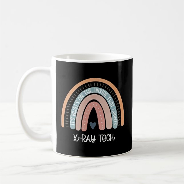 Mug Radiologie arc-en-ciel Radiologiste X-Ray Tech (Gauche)