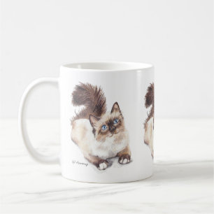 Mug Ragdoll cat par Artist GV Hemmings