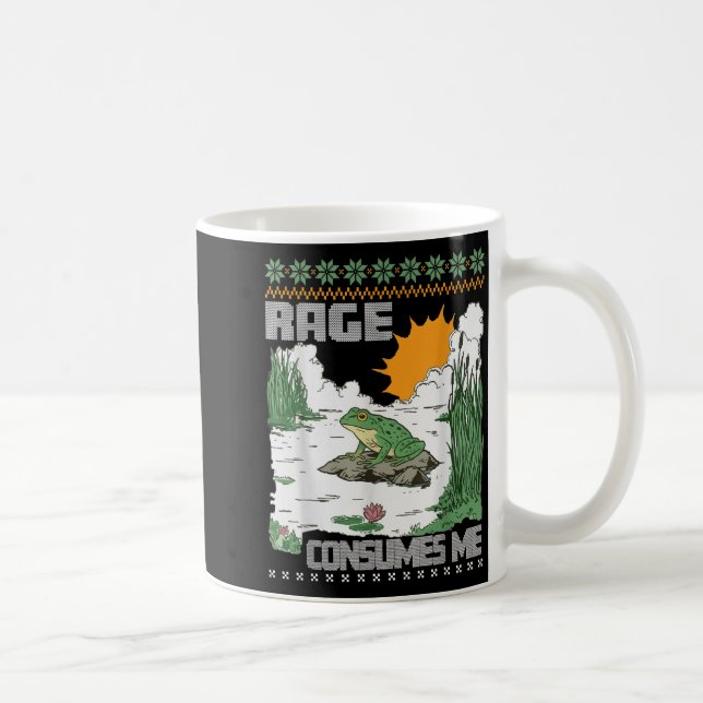 Mug Rage Consumes Me Ugly Christmas Sweaters Funny Fro (Droite)