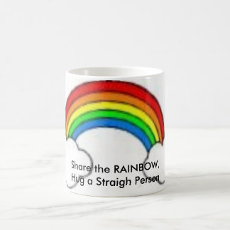 Mug RAINBOW2, partagent l'ARC-EN-CIEL, étreignent une