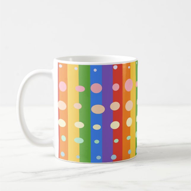 MUG RAINBOW DOT SRIPES (Gauche)