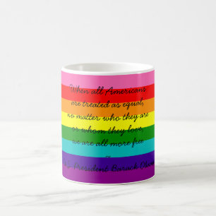 Mug Rainbow Gay pride LGBT Original 8 stries Drapeau M