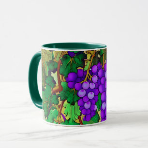 Mug Raisins pourpres sur la vigne