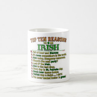 Mug Raisons de Top Ten d'être irlandais