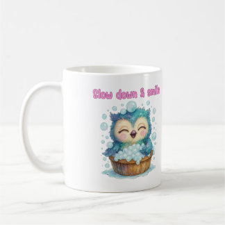Mug Ralentir et sourire - Jolie conception de chouette