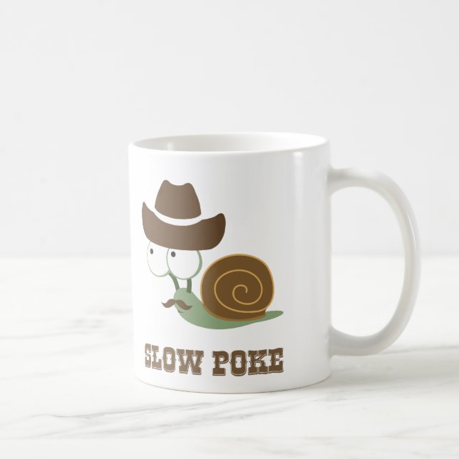 Mug Ralentissez la poussée ! - Escargot de cowboy (Droite)