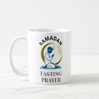 Mug Ramadan Fasting Prayer Man Islamic Vector Graphic 