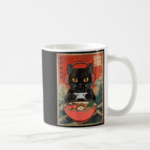 Mug Ramen de chat japonais drôle graphique kawaii anim