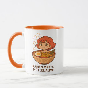 Mug Ramen Me Rend Vif Amoureux Drôle De Nouilles