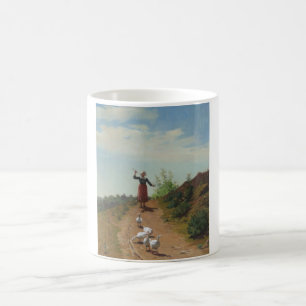 Mug Ramener le troupeau d'oies (par Paul Peel)