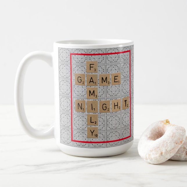 Mug Ramenez la nuit du jeu de famille (Avec donut)