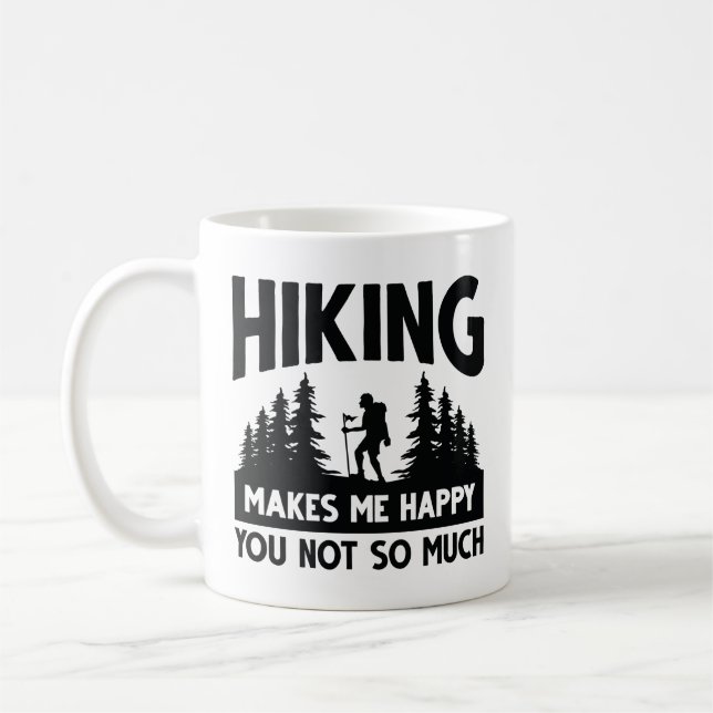 Mug Randonnée Me Rend Heureux Que Tu Ne Sois Pas Tant (Gauche)