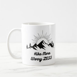 Mug Randonnée plus d'inquiétude moins Camping Randonné