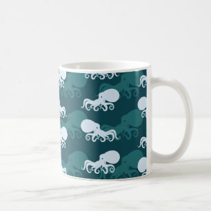 Mug Rangées de motif de poulpe