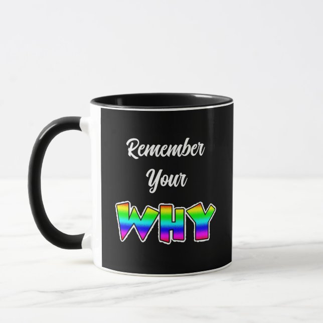 Mug Rappelez-vous pourquoi | Inspirationnel (Gauche)