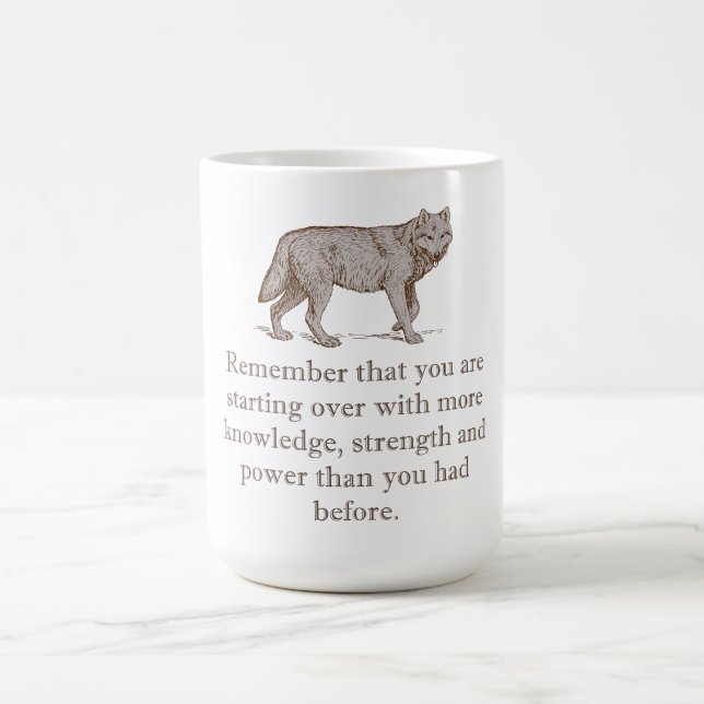 Mug Rappelez-Vous Que Vous Commencez À Nouveau (Centre)