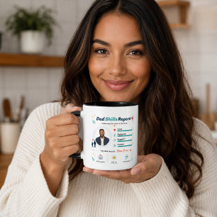 Mug Rapport de Compétences Papa Meilleure Appréciation