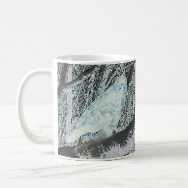 Mug Raptor Urubu Sombre Sur Branche D'Arbre Humeur Sau (Gauche)