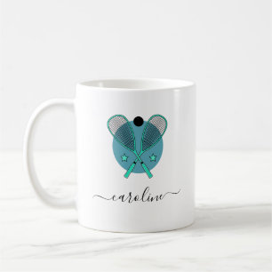 Mug Raquettes et filles Raquettes élégantes Nom Sport 