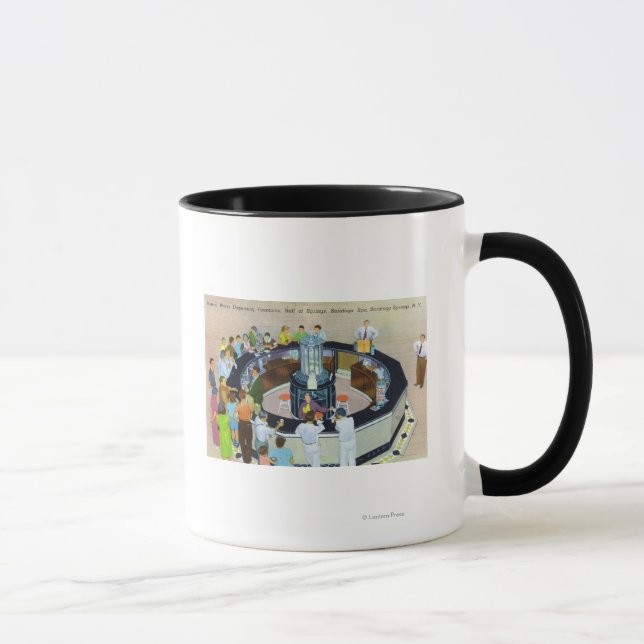 Mug Rassemblement des foules aux fontaines au Hall of (Droite)
