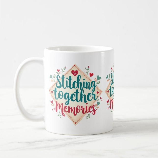 Mug Rassembler les souvenirs L'art de la broderie (Gauche)