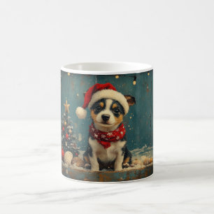Mug Rat Terrier Chien Noël Plage Vintage