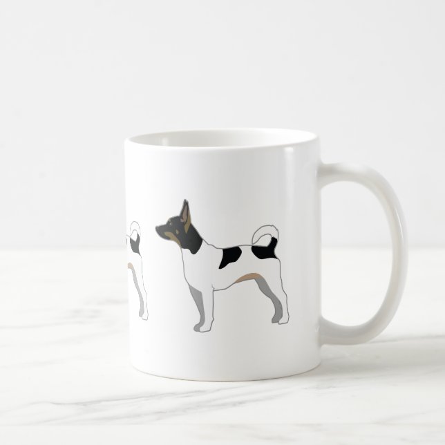 Mug Rat Terrier Conception de la silhouette de base de (Droite)