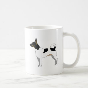 Mug Rat Terrier Conception de la silhouette de base de