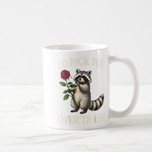 Mug Raton laveur drôle je t'embrasserais par dessus le