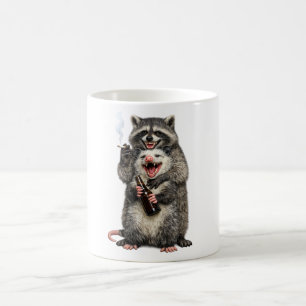 Mug Raton laveur fumeur, opossum à la bière meilleurs
