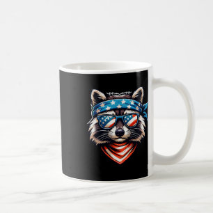 Mug Raton laveur patriotique 4 juillet Drapeau américa