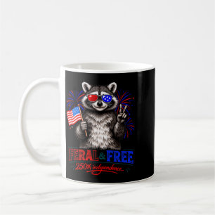 Mug Raton laveur patriotique sauvage et libre 250e